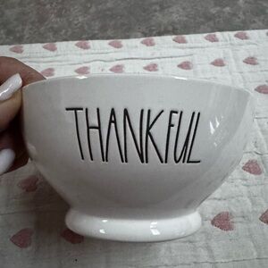 Rae Dunn White 'Thankful' Bowl